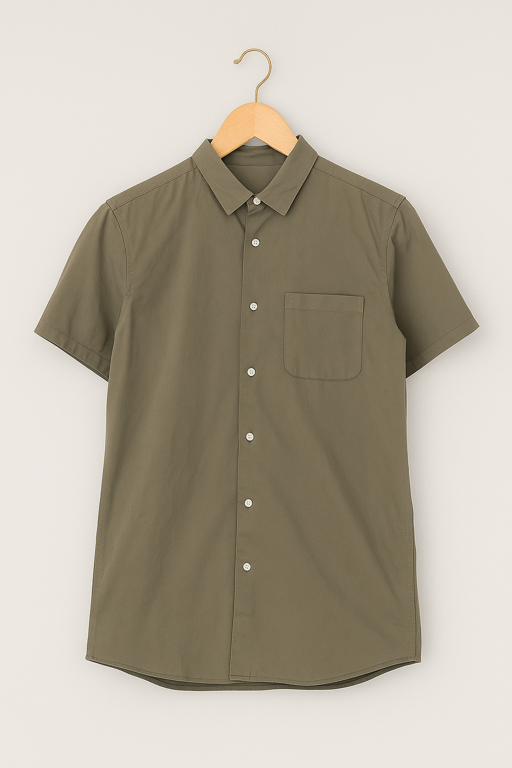 1061-Classic Olive Green Button Down