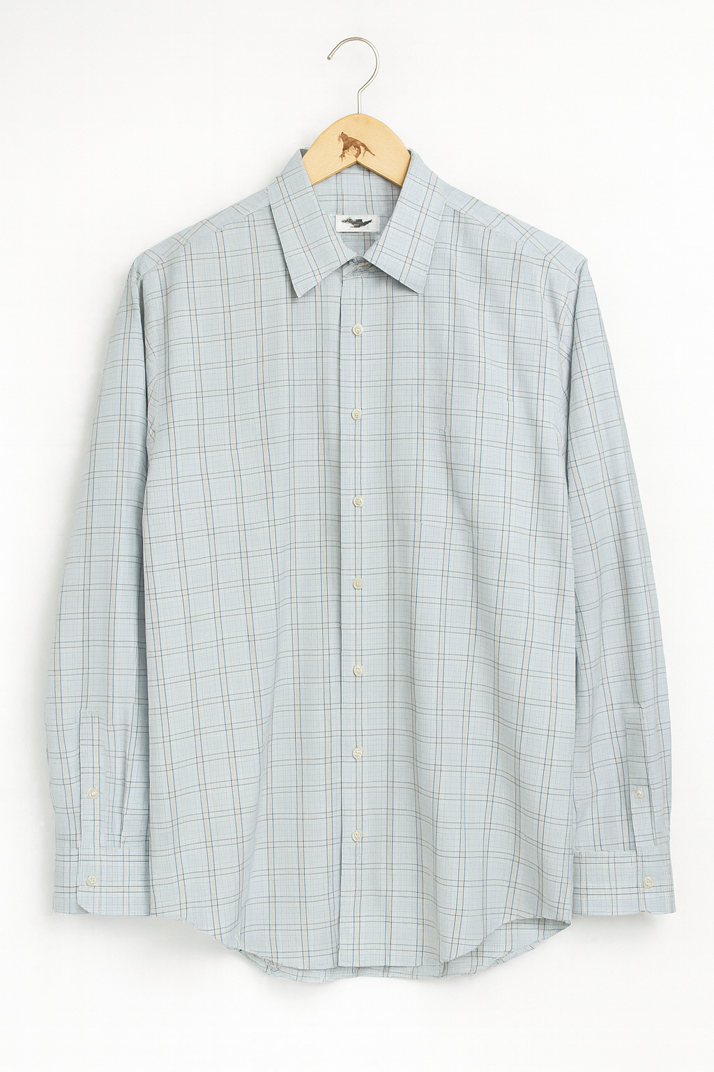 1051-Checkered Button Down