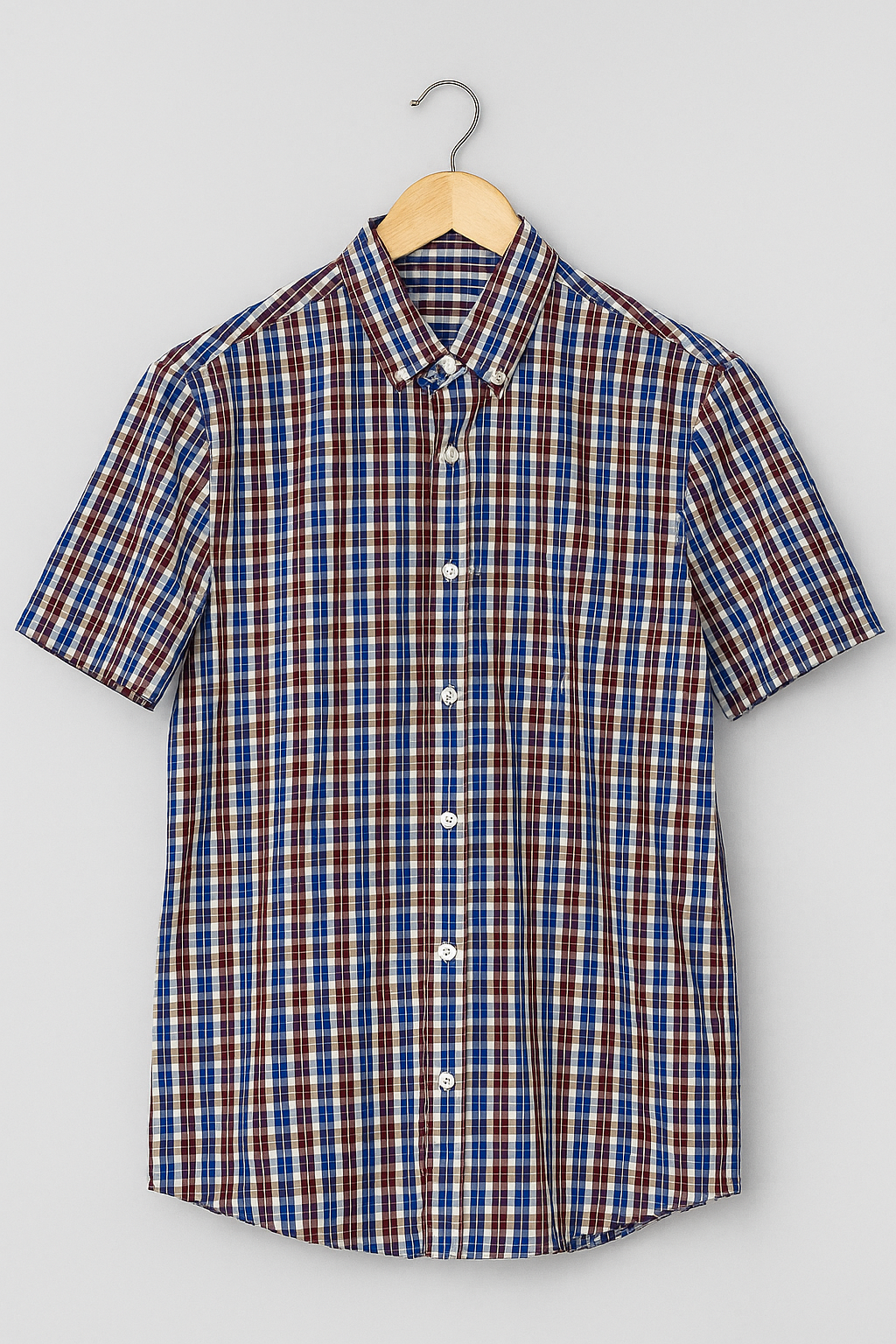 1053- M&S | Classic Checkered Button Down