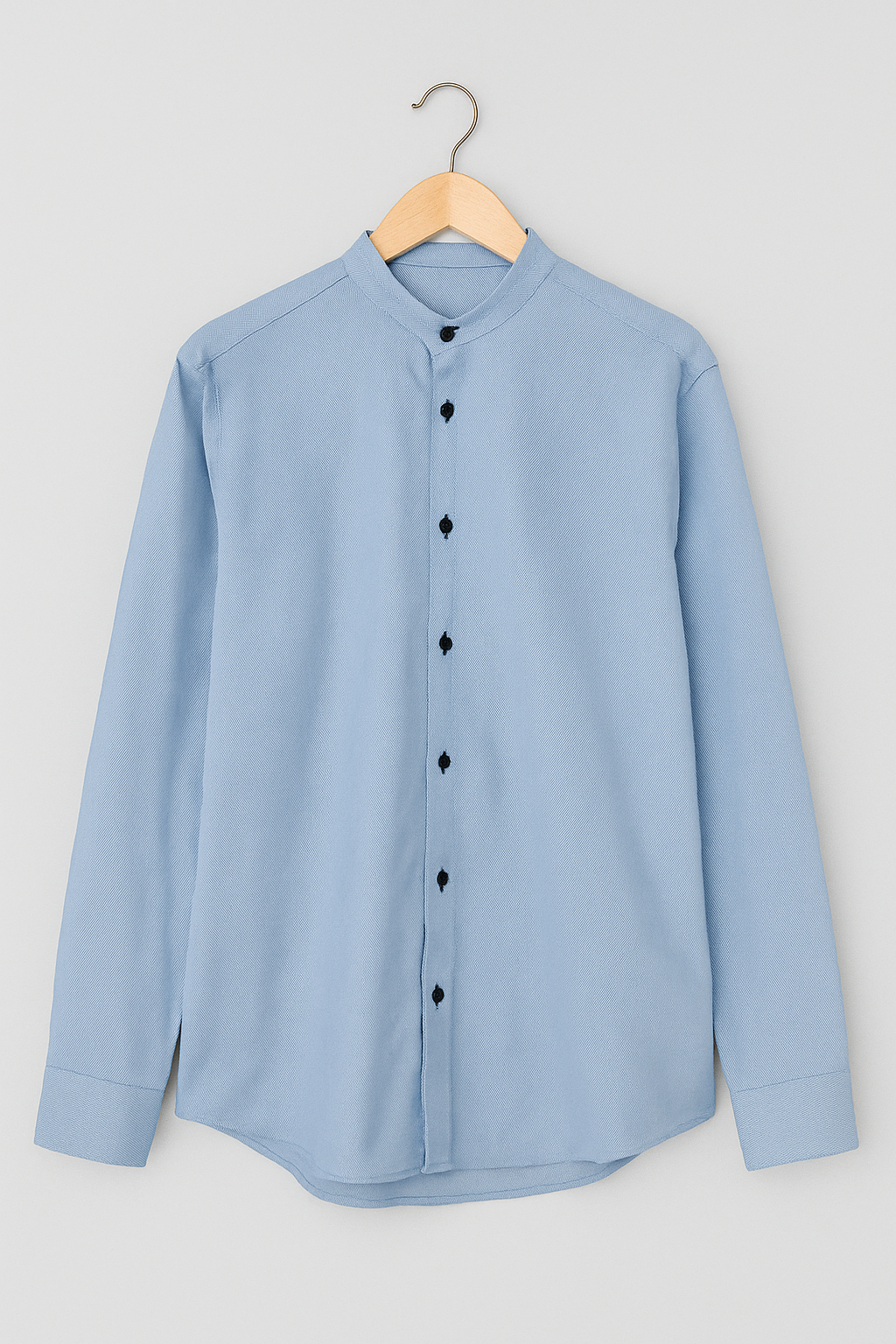 1054- BOSWEEL | Classic Textured Blue Button Down