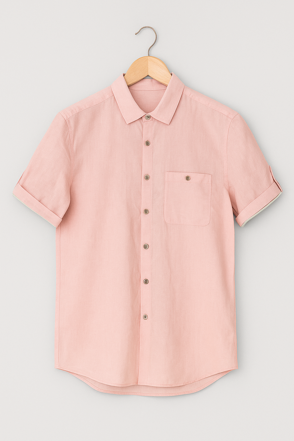 1056- NEXT | Classic Pink Linen Shirt