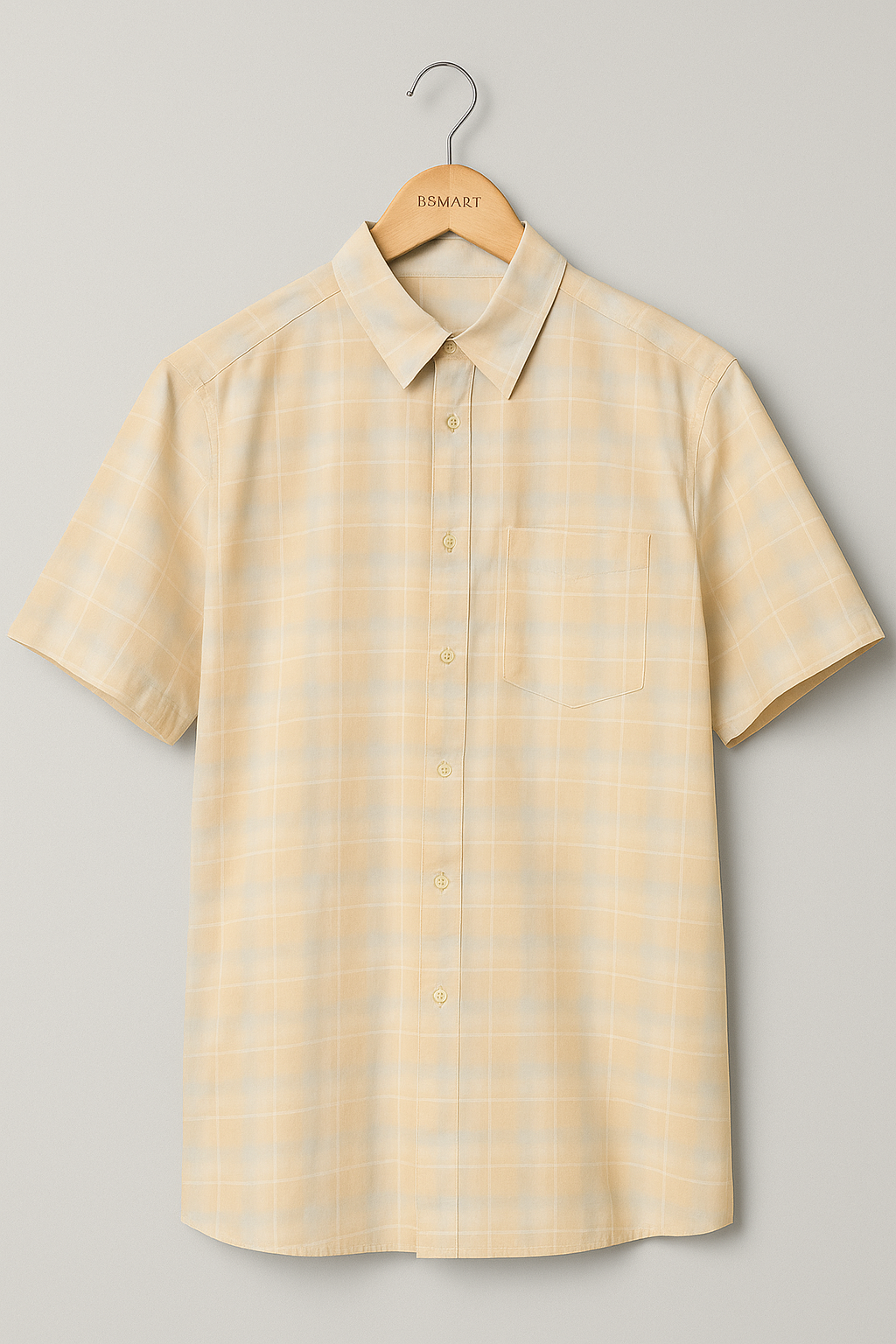 1055- Classic Yellow Checkered Shirt