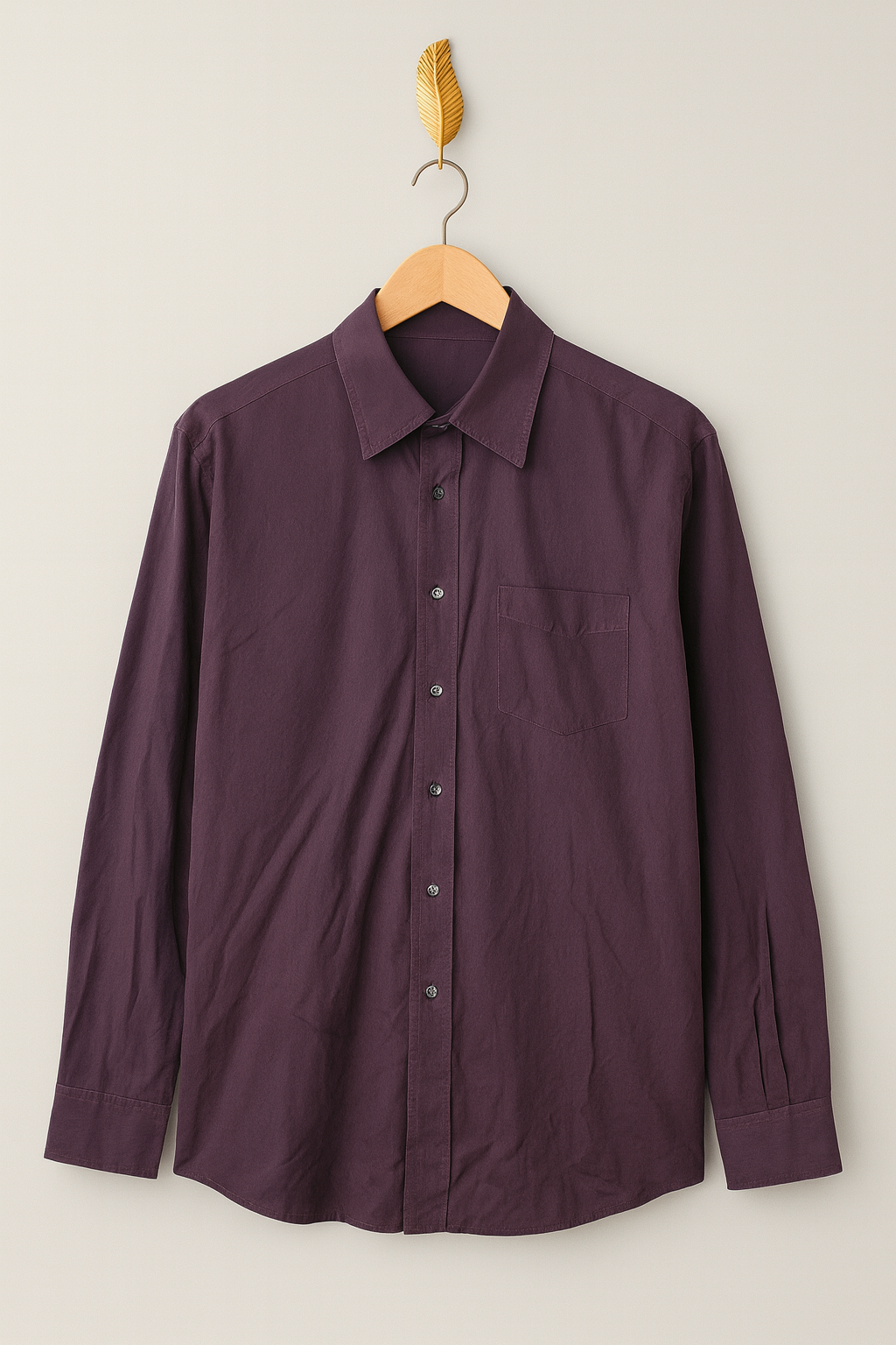 1041 - Classy Deep Maroon Self Textured Shirt