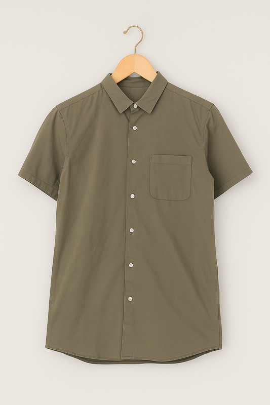 1061-Classic Olive Green Button Down