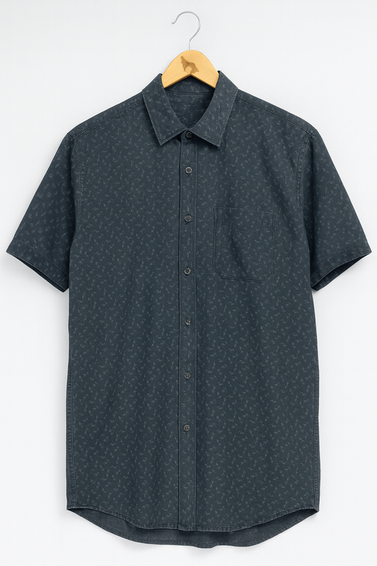 1049-Classic Printed Button Down