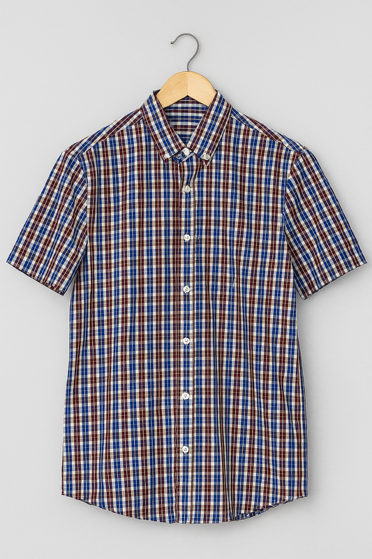 1053- M&S | Classic Checkered Button Down
