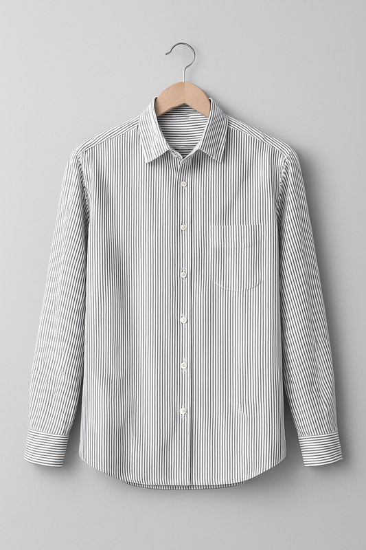 1058- Classic Striped Button Down